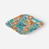 Assiettes En Carton BUGS BUNNY BUILDERS™| Character Grid Pattern (Angulaire)