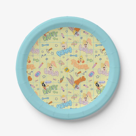 Assiettes En Carton BUGS BUNNY BUILDERS™| Character Sketch Pattern (Devant)
