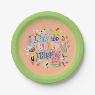 Assiettes En Carton BUGS BUNNY BUILDERS™  "Construisons Cela" Dessin