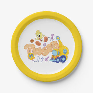 Assiettes En Carton BUGS BUNNY BUILDERS™ Croquis de TWEETY™
