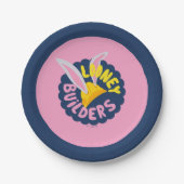 Assiettes En Carton BUGS BUNNY BUILDERS™| Hard Hat Scalloped Logo (Devant)