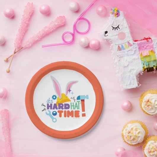 Assiettes En Carton BUGS BUNNY BUILDERS™| It's Hard Hat Time (Fête)