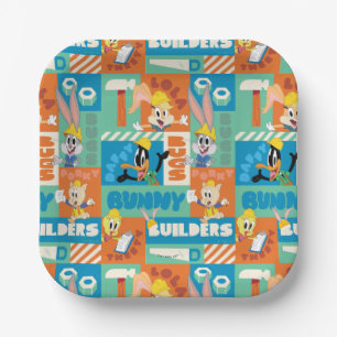 Assiettes En Carton BUGS BUNNY BUILDERS™ Motif de grille de personnag