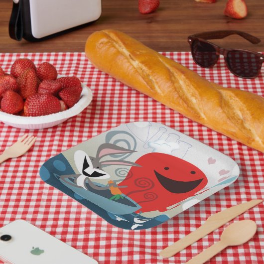 Assiettes En Carton BUGS BUNNY™ & Gossamer Préparation de repas Whimsi (Pique-nique)