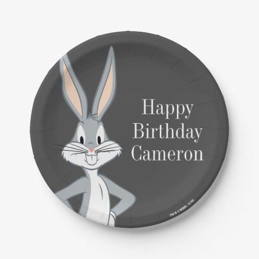 Assiettes En Carton BUGS BUNNY™ | Stare-lapin (Devant)