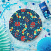 Assiettes En Carton Bugs et coléoptères (Fête)