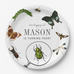 Assiettes En Carton Bugs & Insects Anniversaire Garçon Vintage