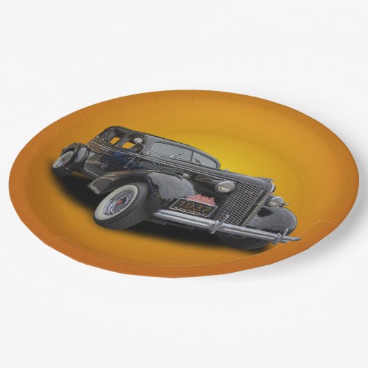 ASSIETTES EN CARTON BUICK 1937 (Angle)