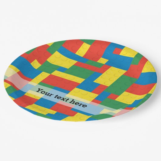 Assiettes En Carton Building blocs (Angle)