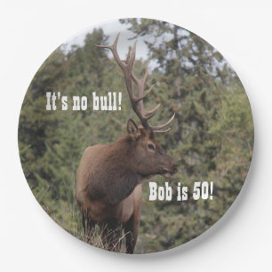 Assiettes En Carton Bull Elk À Jasper (Alberta) 50e anniversaire