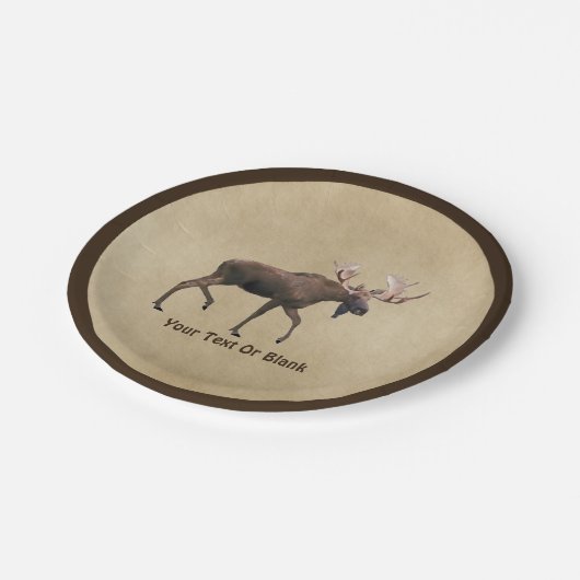 Assiettes En Carton Bull Moose (Angle)
