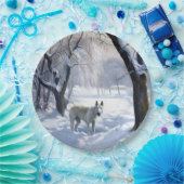 Assiettes En Carton Bull Terrier Laisser neiger Noël (Fête)