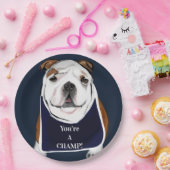 ASSIETTES EN CARTON BULLDOG (Fête)