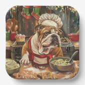 Assiettes En Carton Bulldog Holiday Baking : Noël festif (Recto)