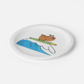 Assiettes En Carton Bulldog surf (Angle)