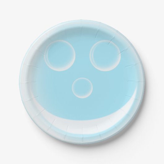 Assiettes En Carton Bulle souriante (Devant)