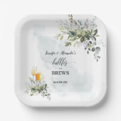 Assiettes En Carton Bulles et brasseries (Recto)