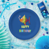Assiettes En Carton Bulles Poisson d'anniversaire, Plaques de papier (Fête)