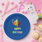 Assiettes En Carton Bulles Poisson d'anniversaire, Plaques de papier (Fête)
