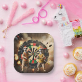 Assiettes En Carton Bullseye Burrow : Meerkat Dart League, (Fête)