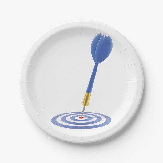 Assiettes En Carton Bullseye Dart (Devant)