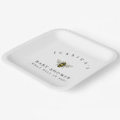 Assiettes En Carton Bumble Bee Baby shower Thème (Angulaire)