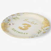 Assiettes En Carton Bumblebee Jaune Fête d'Anniversaire pour enfants D (Angle)