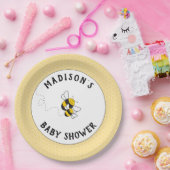 Assiettes En Carton Bumblebee maman à être des plaques baby showers (Fête)