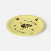 Assiettes En Carton Bumblebees Abee Joyeux Jaune (Angle)