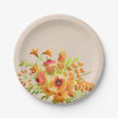 Assiettes En Carton Bunch de fleurs (Devant)