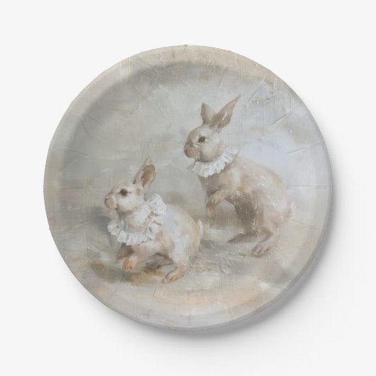 Assiettes En Carton Bunnies - Plaques de papier rond (Devant)