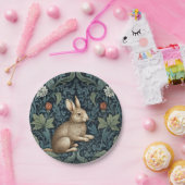 Assiettes En Carton Bunny dans la forêt Art nouveau (Fête)