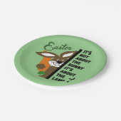 Assiettes En Carton Bunny de Pâques (Angle)