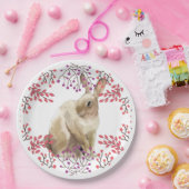 Assiettes En Carton Bunny de Pâques Moderne (Fête)