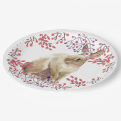 Assiettes En Carton Bunny de Pâques Moderne (Angle)