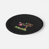 Assiettes En Carton Bunny Flamingo Easter | Cute Flamingo Lovers (Angle)