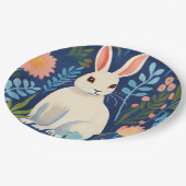 Assiettes En Carton Bunny Floral (Angle)