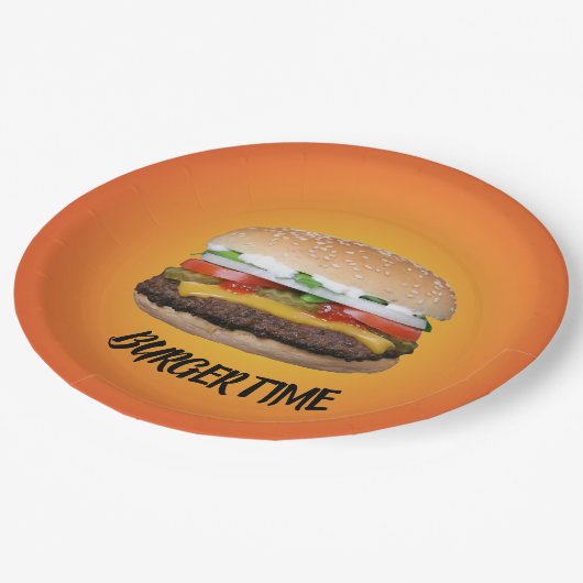 Assiettes En Carton Burger (Angle)