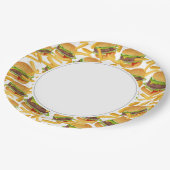 Assiettes En Carton Burger & Fries (Angle)