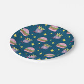 Assiettes En Carton Burger Whimsical et Fries Motif de restauration ra (Angle)