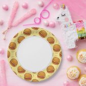 Assiettes En Carton Burgers (Fête)