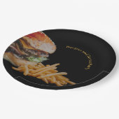 Assiettes En Carton Burgers et Brews Party (Angle)