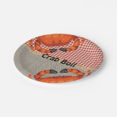 Assiettes En Carton Burlap Et Red En vichy Crab Boil Party (Angle)