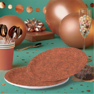 Assiettes En Carton Burnt orange polaire