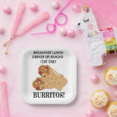 Assiettes En Carton Burritos Je ne mange que Burrito Party (Fête)