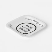 Assiettes En Carton Business Birthday Mariage Diplômé Logo Photo SQ (Angulaire)