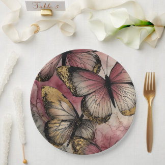 Assiettes En Carton Butterfly grace