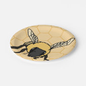 Assiettes En Carton Buzzing Bee Honeycomb Beehive (Angle)