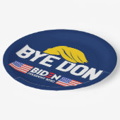 Assiettes En Carton Bye Don BIDEN 2020 Président HARRIS (Angle)