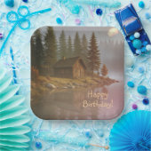 Assiettes En Carton Cabine au bord du lac (Fête)